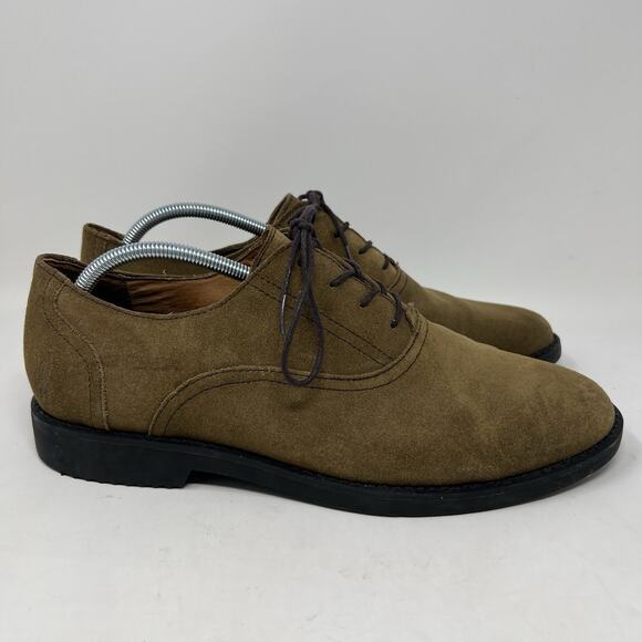 Polo Ralph Lauren Westford Oiled Suede Leather Shoes Tan Oxfords Men’s Size 12‎ main image 7